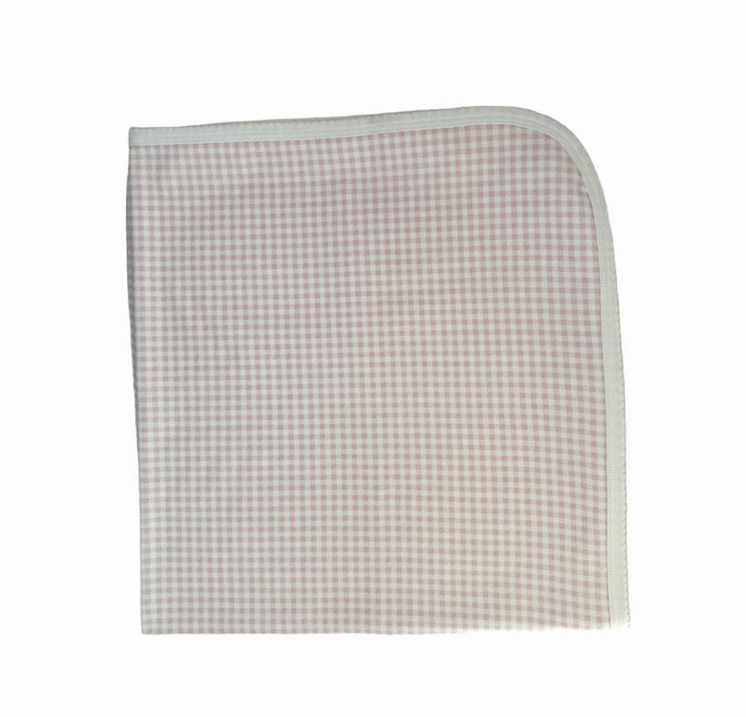 Pink Gingham Pima Blanket